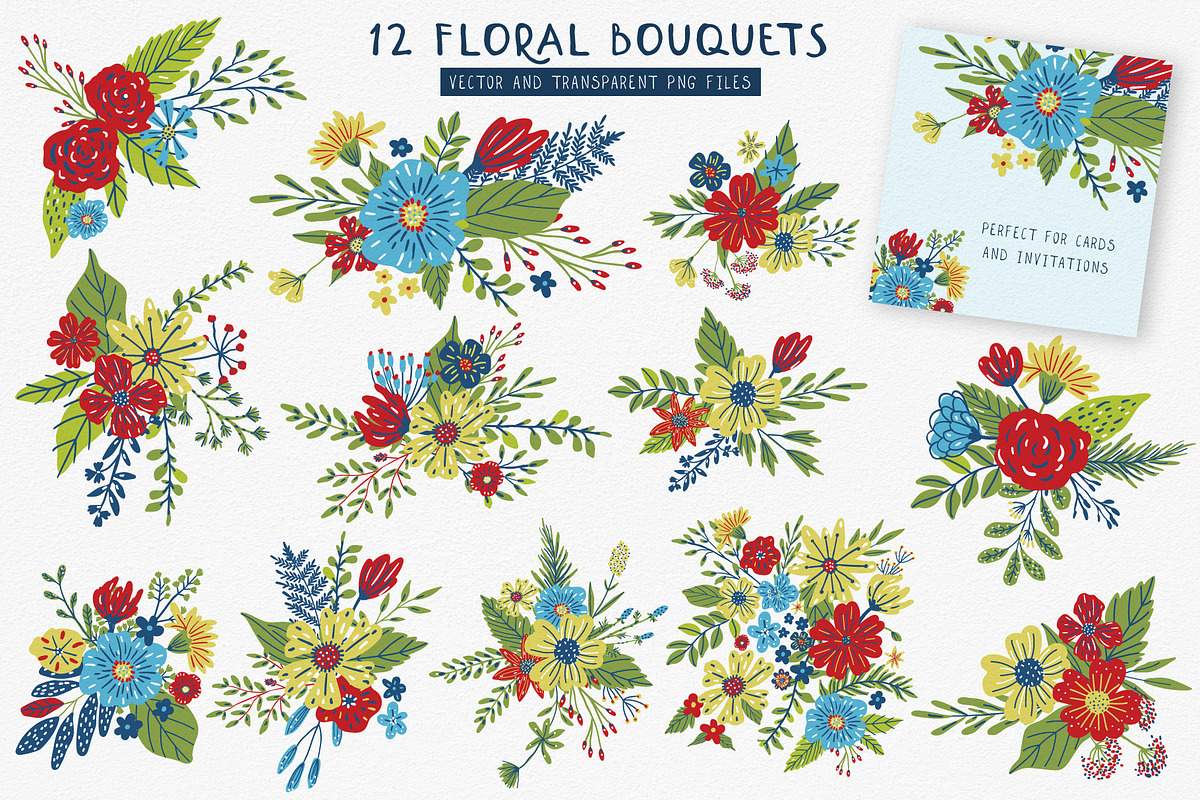 Rainbow Bloom - Floral Collection, an Illustration by Anna Ivanir (Photo 2 of 6)