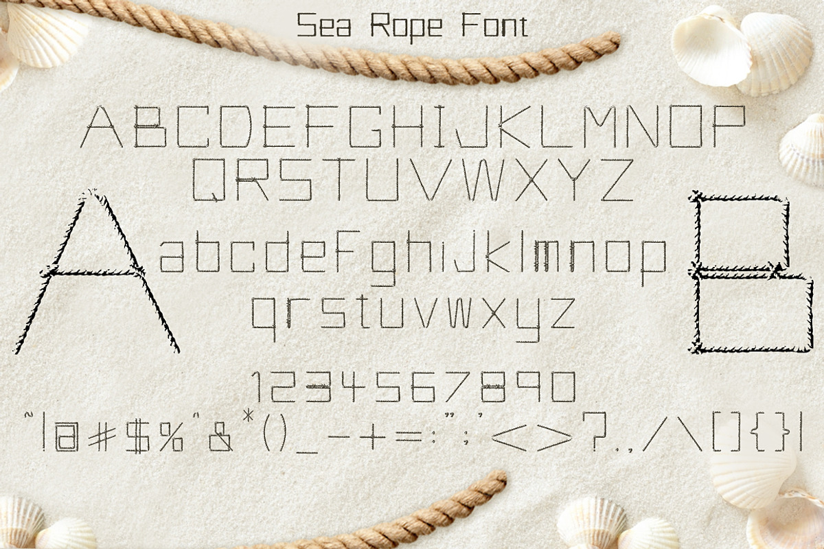 Driftwood & Sea Rope fonts preview 3