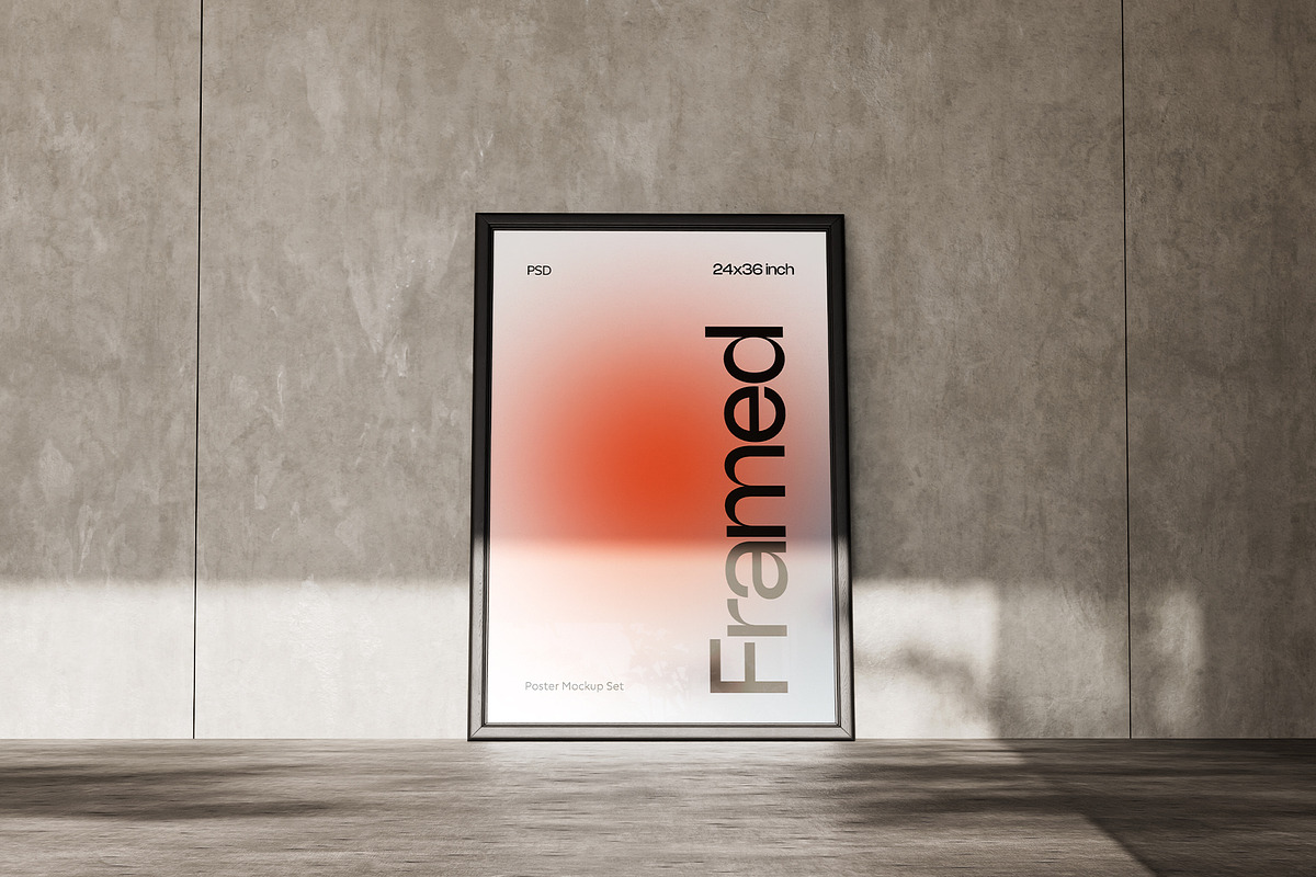 Poster Mockup Set, an Advertising Mockup by Croma Studio (Photo 3 of 4)