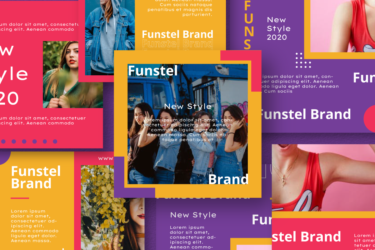 Funstel Puzzle Instagram Feed Templa, a Social Media Template by Inkofert (Photo 2 of 10)