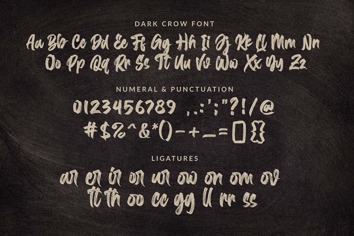 Dark Crow / Brush Font, a Blackletter Font by Subectype Studio (Photo 10 of 10)