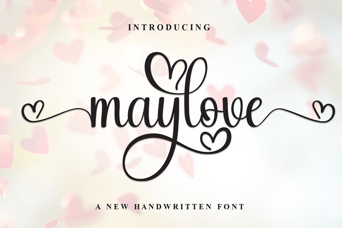 Maylove | Script Font, a Handwritten Font by Scratchones (Photo 1 of 9)