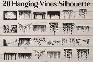 Hanging Vines Silhouette, an Object Graphic by Creativeshirt