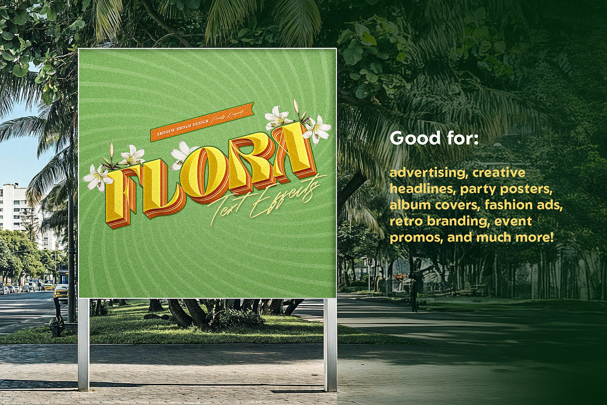 Floral Text Effects, a Layer Style Add-On by Andrew Skoch Design (Photo 10 of 10)