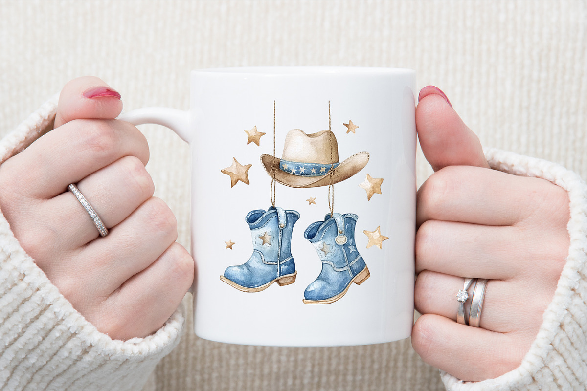 Cowboy Blue Baby Shower Clipart, an Illustration by Sublimation Artist (Photo 6 of 6)