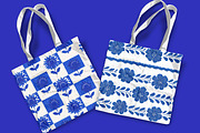 Cottagecore farmhouse Blue Patterns, a Pattern Graphic by Pattern Whimsy (Thumbnail 5 of 8)