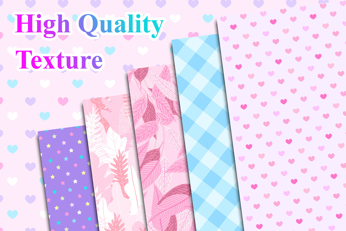 Sweet Pastel Seamless Pattern Set, a Pattern Graphic by Digital Studio (Photo 4 of 11)