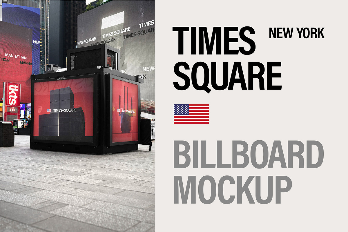 Billboard mockup on Times Square, NY, an Advertising Mockup by Brandacle Mockups (Photo 6 of 7)