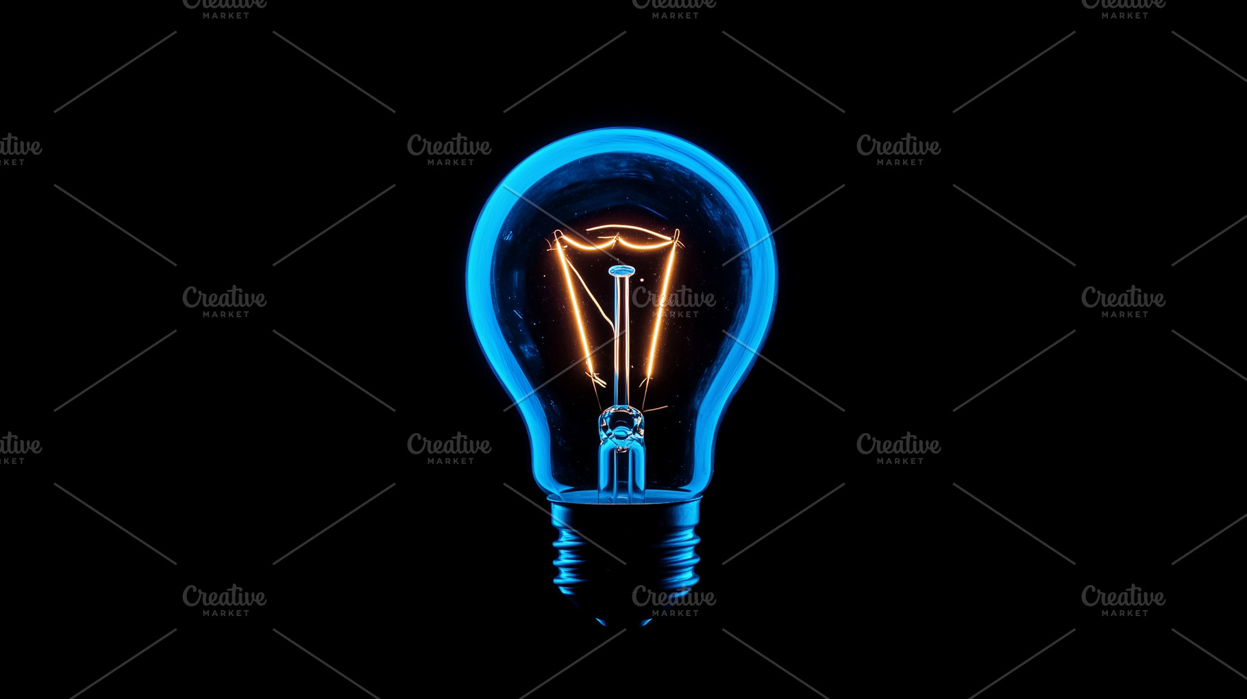 Glowing lightbulb on black, a Technology Photo by MistyDay