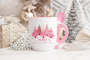 Pink Christmas PNG Sublimation, a Seasonal Illustration by LemonDesign (Thumbnail 8 of 12)