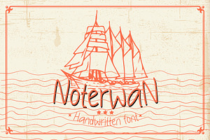 Noterwan A Handwritten Font