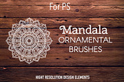 Set of 10 brushes with mandala, a Brush Add-On by Della_Liner (Thumbnail 1 of 5)