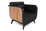 Brando armchair, a Furniture 3D Model by inDahouze (Thumbnail 7 of 10)