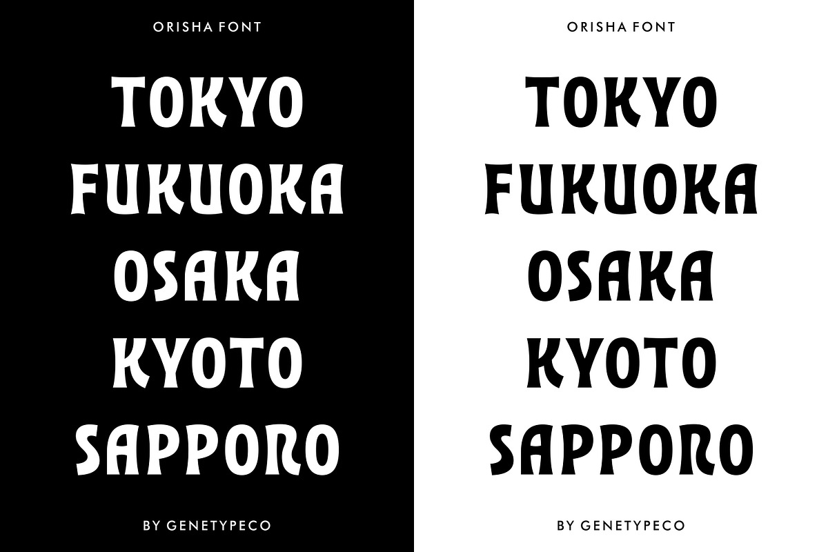 Orisha Funky Bold Font, a Sans Serif Font by Genetype (Photo 2 of 8)