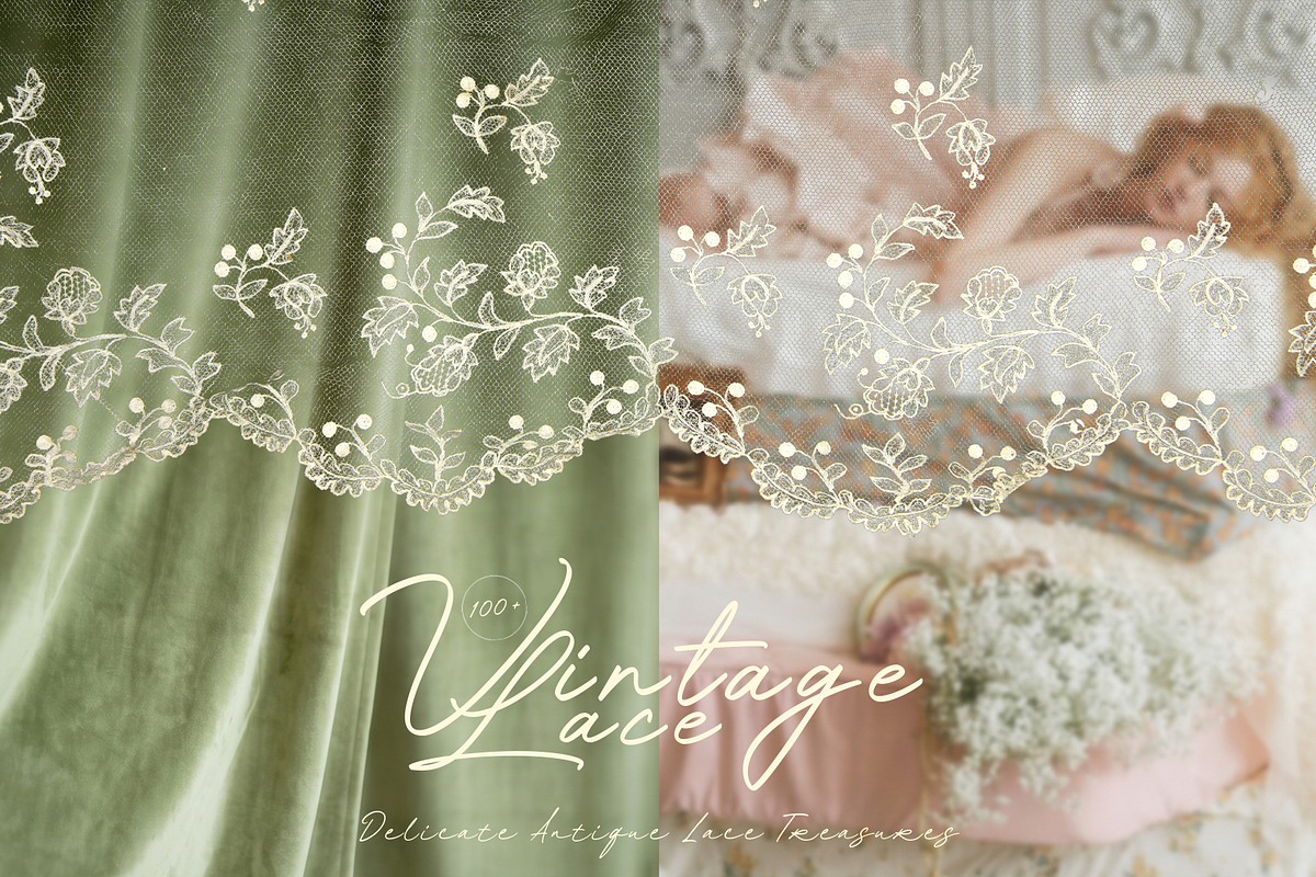 Vintage Lace Bundle, an Object Graphic by Lilithcollageart (Photo 1 of 13)