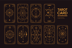 Magic tarot card back designs set, a Decorative Illustration by Good Studio