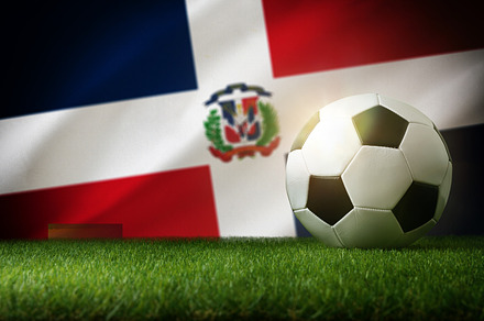 Dominican Republic national team background with ball and flag t, a Sports & Recreation Photo by Davizro's Market