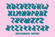 Wavy retro Font, a Handwritten Font by Dm Studio (Thumbnail 7 of 8)