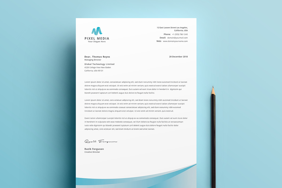 Letterhead, a Stationery Template by TelaTemplates (Photo 5 of 8)