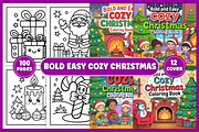 Bold Easy Cozy Christmas Coloring, a Seasonal Illustration by Coco Bloom (Thumbnail 1 of 4)