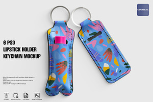 Lipstick Holder Keychain Mockup