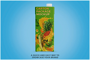 Carton Package Mockup PSD