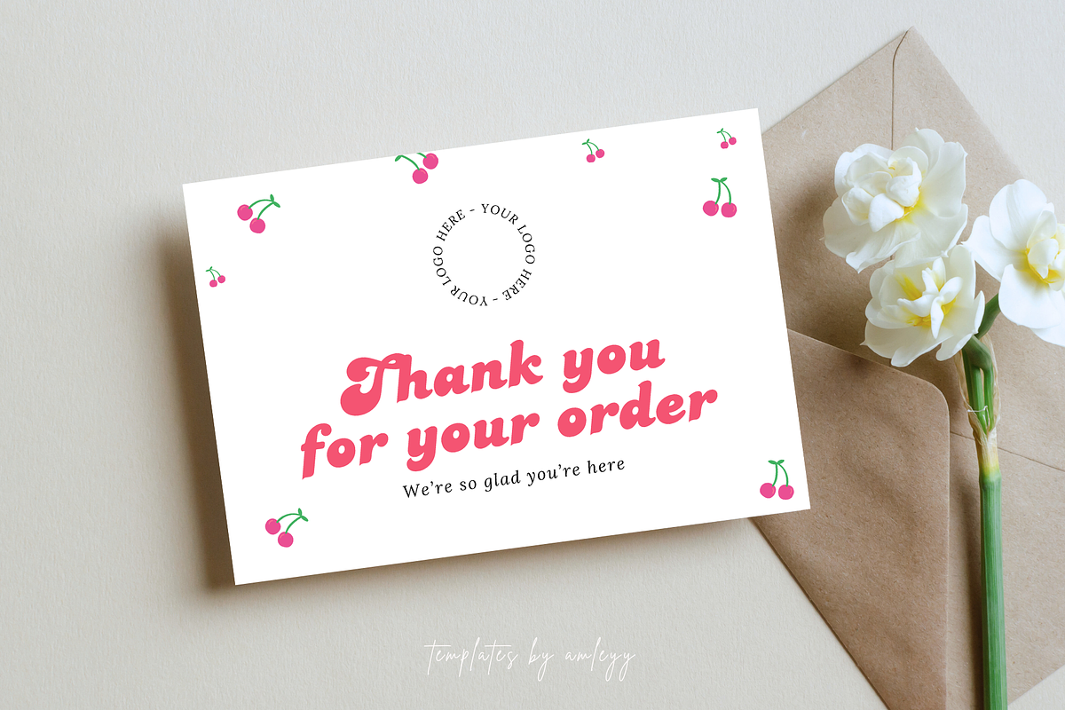 Cute Small Business Thank You Card preview 6