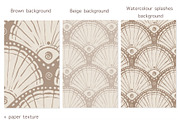 Seashells - Patterns and elements, a Pattern Graphic by Leksart (Thumbnail 4 of 10)