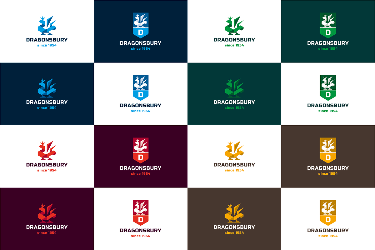 Dragonsbury Logo Template, a Branding & Logo Template by Ideal Company (Photo 7 of 7)