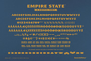 Empire State – A Rustic Font, a Sans Serif Font by Komet & Flicker (Thumbnail 15 of 15)