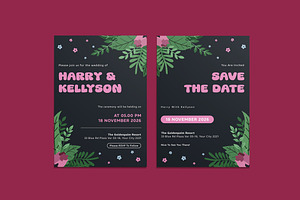 Classical Wedding Invitation, an Invitation Template by iDoodle Studio