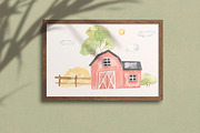 FARM ANIMALS. Watercolor, an Animal Illustration by OlliArtDesign (Thumbnail 5 of 11)