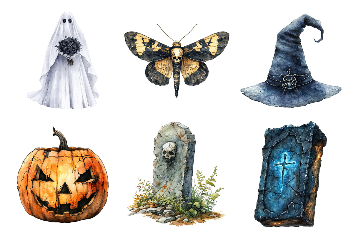 Dark Halloween Sublimation Clipart, an Illustration by Daily.Designs (Photo 5 of 5)