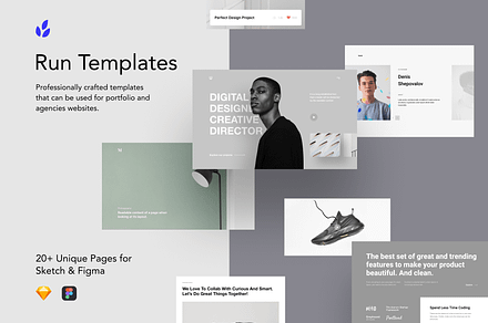 Run Templates, a Landing Page Template by Craftwork