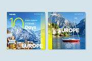 Square Travel Itinerary Brochure, a Brochure Template by BrandPacks (Thumbnail 3 of 4)