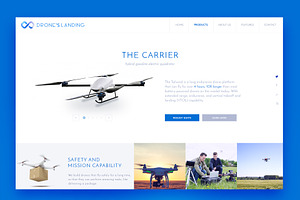 Drone Landing PSD Template