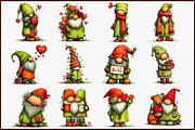 Whimsical Valentine Day Gnome Clipar, an Illustration by Sublimation Artist (Thumbnail 3 of 6)