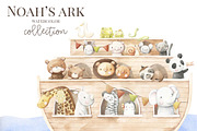 Noah's ark watercolor set, an Animal Illustration by Alesya Pytskaya (Thumbnail 1 of 6)
