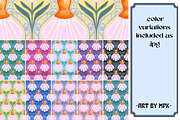 Stylized Daisies - Repeat Pattern, a Pattern Graphic by MissPerfectKaos (Thumbnail 7 of 7)