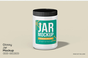 Glossy Jar Mockup, a Packaging Mockup by renderstockmarket