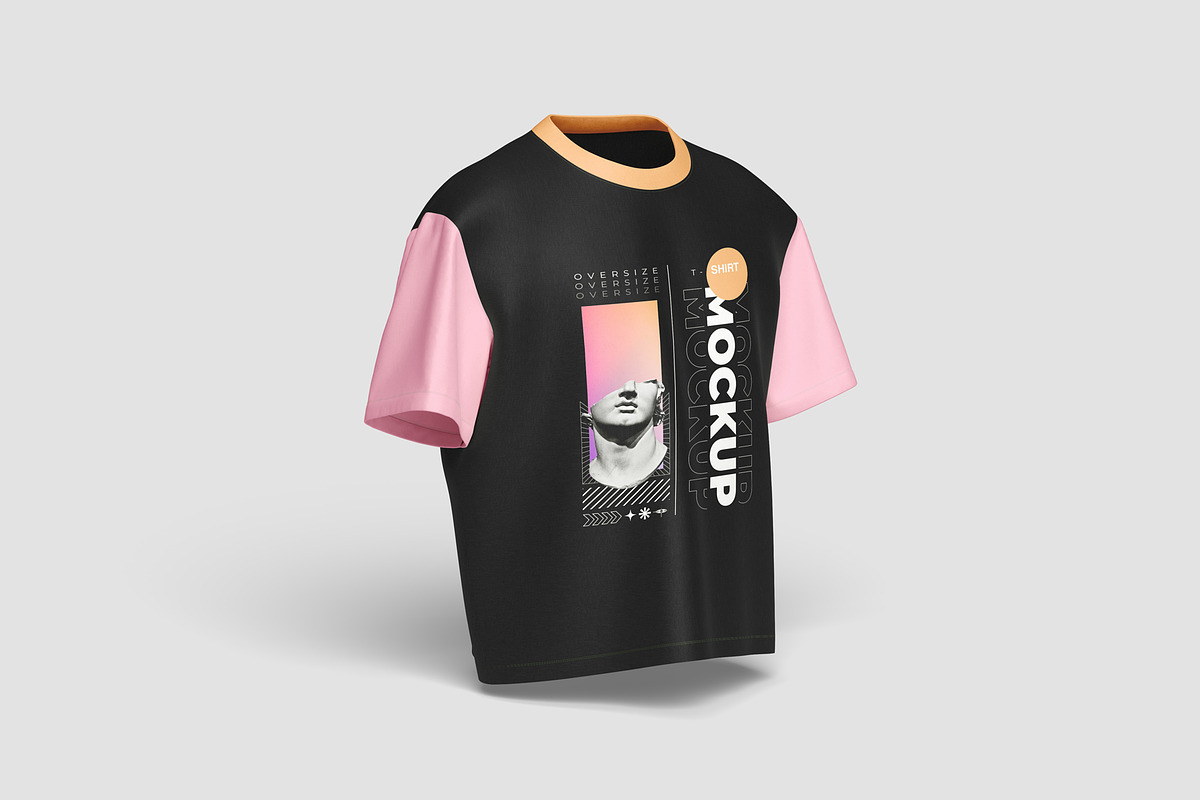 Oversize T-Shirt Mockup, a Shirt Mockup by graphiccrew (Photo 7 of 11)