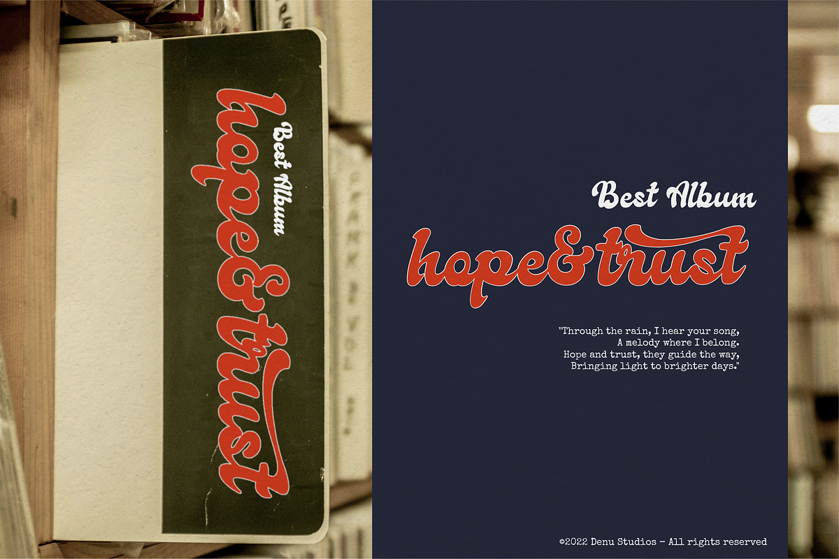 Karstelo | Retro Bold Font, a Script Font by Denustudios (Photo 9 of 12)