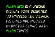 Alien UFO - Horror Space Scary Font, a Font by Gravitype (Thumbnail 7 of 13)