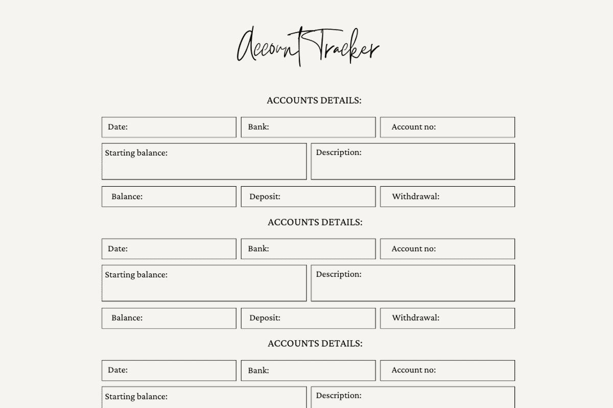 Financial Planner, a Stationery Template by Brand Your Biz Co. (Photo 8 of 10)