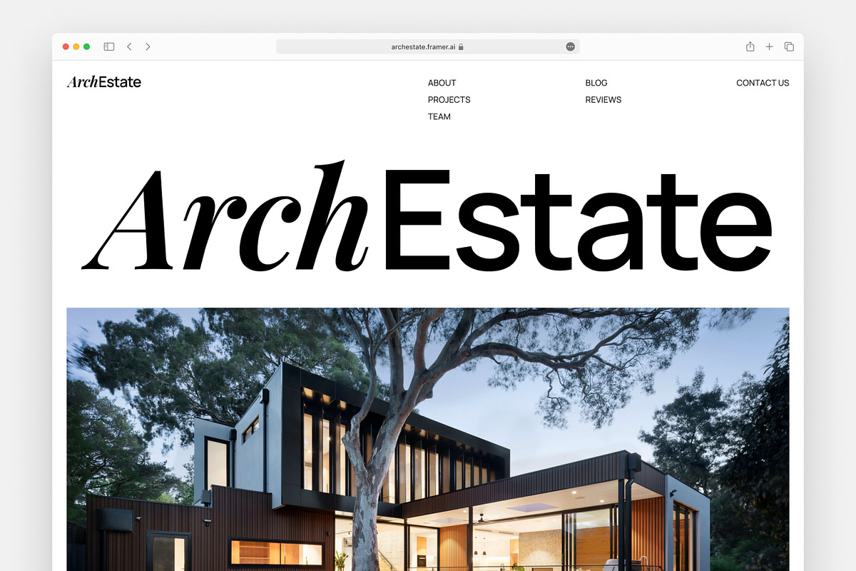 ArchEstate – Framer Template, a Landing Page Template by Pixsellz (Photo 2 of 4)