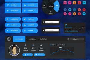 Cloudy Retina Web UI Kit