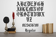 Obssidian, a Blackletter Font by Dz Akali (Thumbnail 2 of 10)