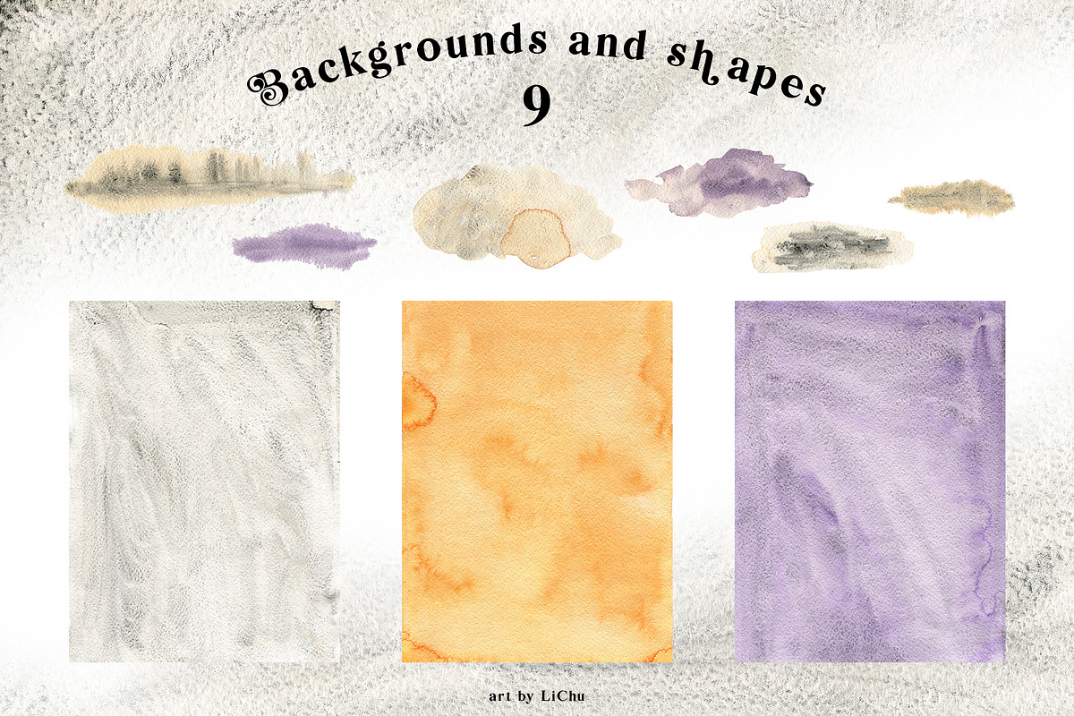 Cozy Halloween watercolor collection, a Seasonal Illustration by LiChu Art (Photo 27 of 28)