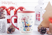 Cozy Christmas watercolor clipart, an Animal Illustration by UlitkaStudio (Thumbnail 6 of 9)