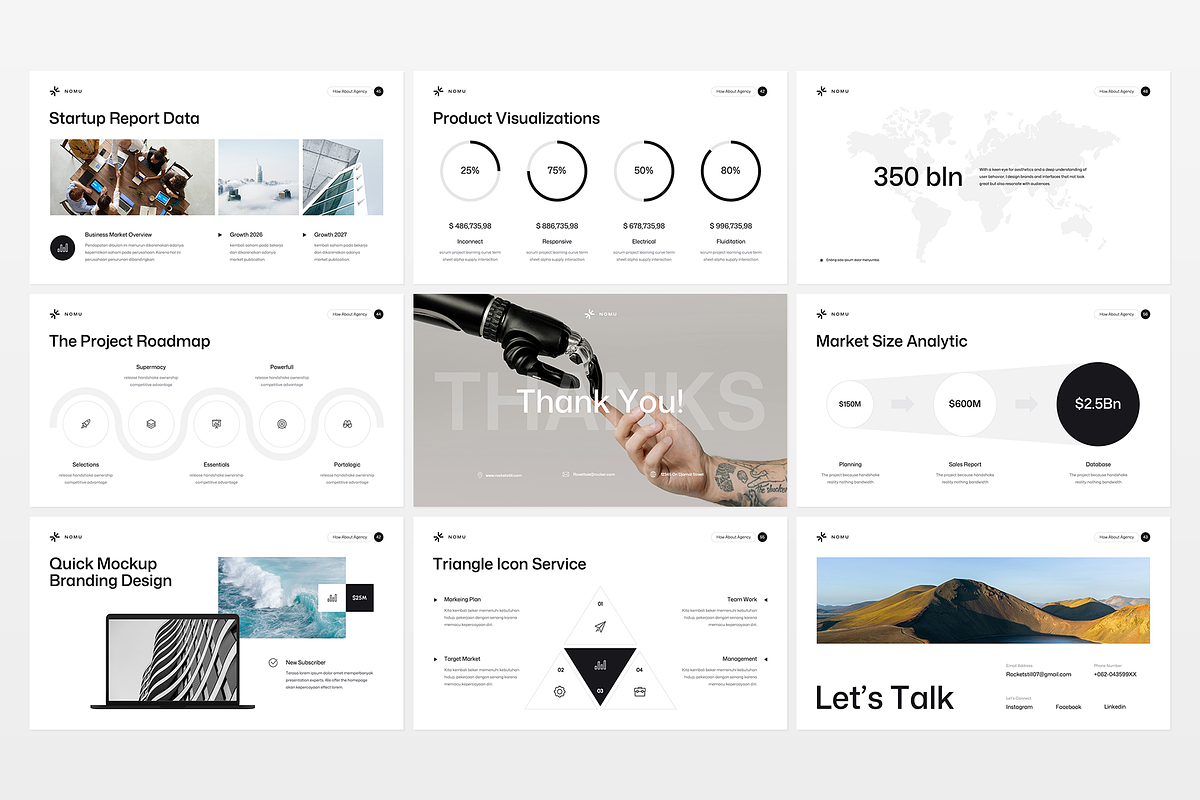Nomu Presentation Template Design, a Presentation Template by Rocketstill (Photo 8 of 8)